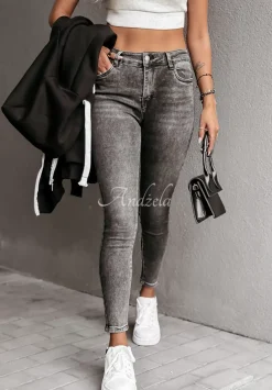 Spodnie Jeansowe Skinny Everything Counts Ciemnoszare