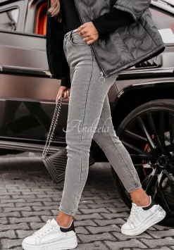 Spodnie Jeansowe Skinny Rinaldi Szare