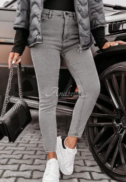 Spodnie Jeansowe Skinny Rinaldi Szare