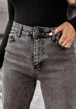 Spodnie Jeansowe Straight Power Up Szare