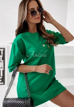 Sukienka Tunika Mini Federica Zielona