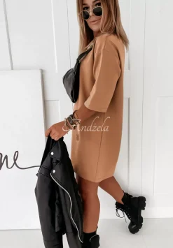 Sukienka Tunika Mini Federica Camelowa