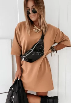 Sukienka Tunika Mini Federica Camelowa