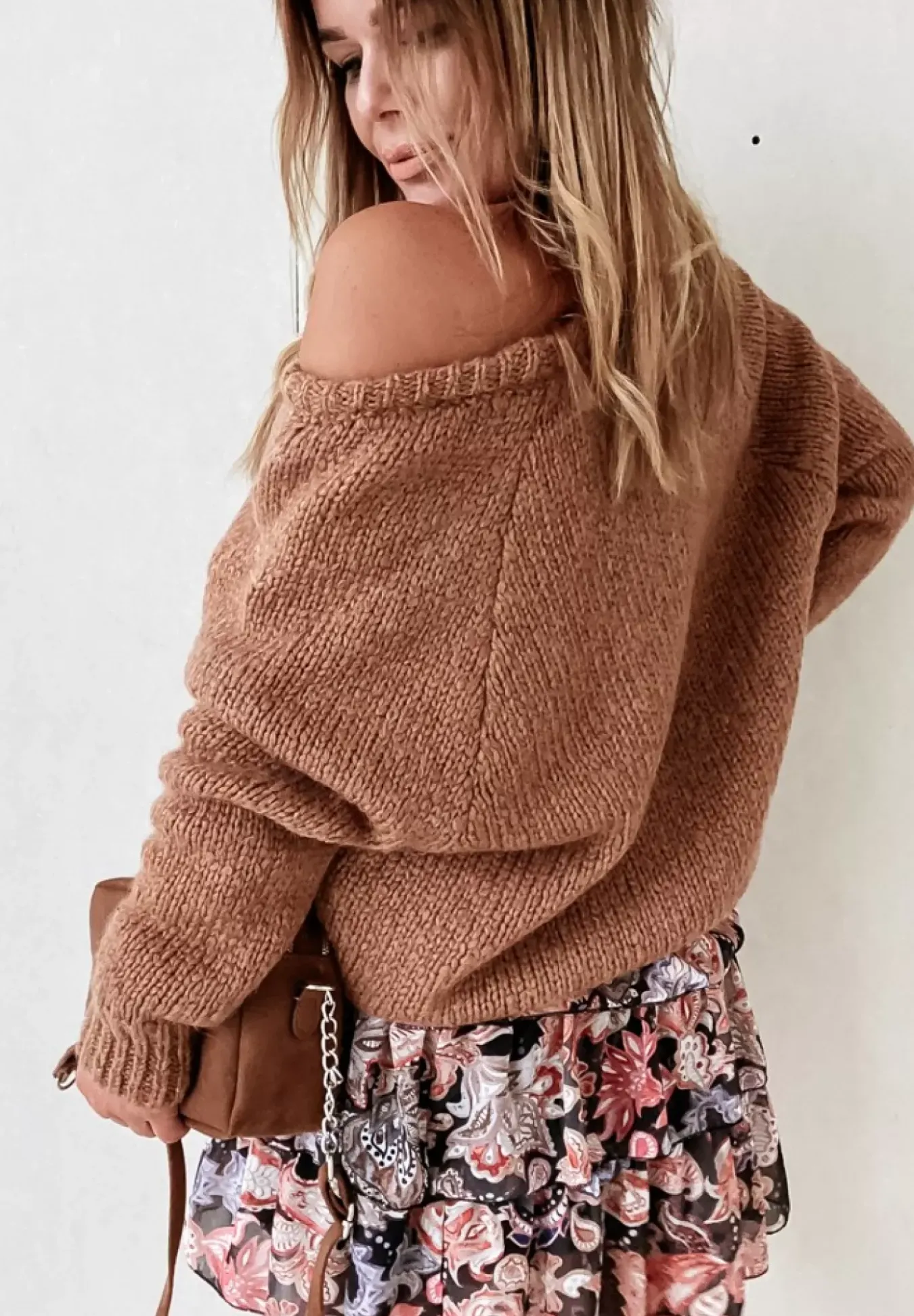 Sweter Cocomore Duero Camelowy