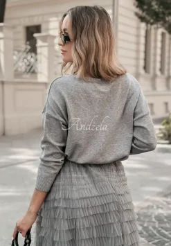 Sweter Oversize Dirty Dancing Szary