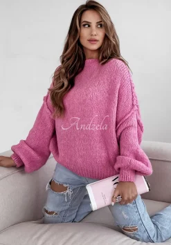 Sweter Oversize Magic Hour Rozowy