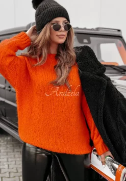 Sweter Oversize Manville Pomaranczowy