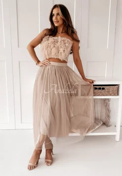 Tiulowa Spodnica Nicole Nude