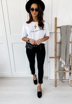 T-Shirt Oversize Pause And Reset Bialy