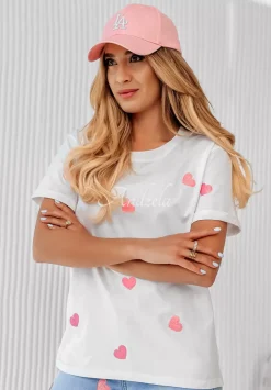 T-Shirt W Serca Be Mine Bialy