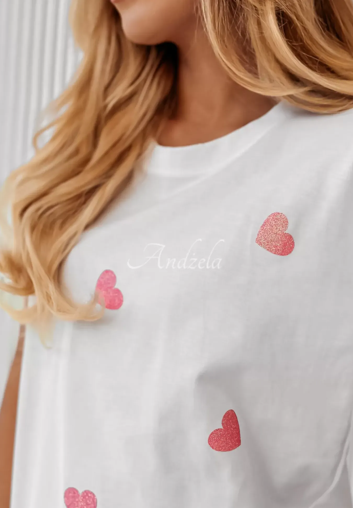 T-Shirt W Serca Be Mine Bialy