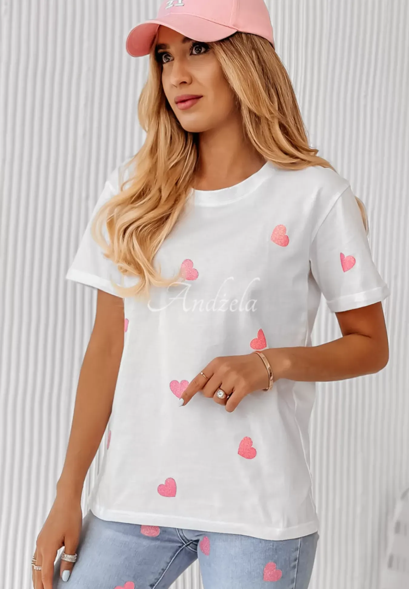 T-Shirt W Serca Be Mine Bialy