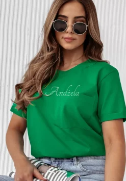 T-Shirt Z Kieszonka Pocket Zielony