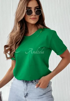 T-Shirt Z Kieszonka Pocket Zielony