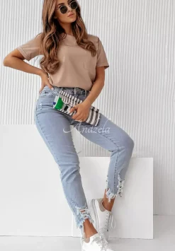 T-Shirt Z Kieszonka Pocket Bezowy