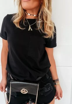 T-Shirt Z Kieszonka Pocket Czarny