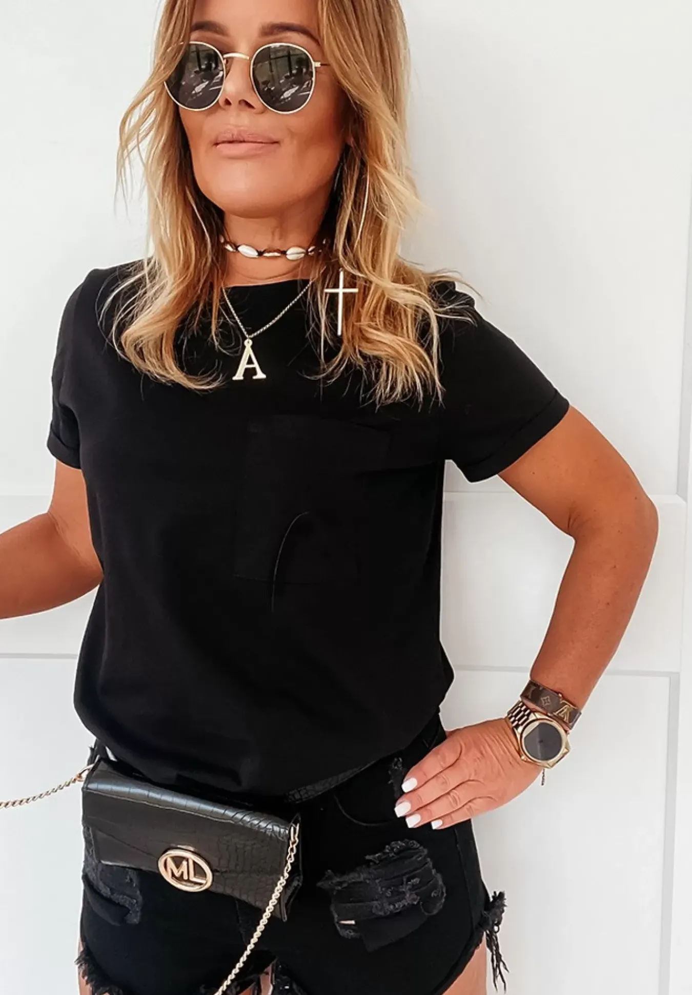 T-Shirt Z Kieszonka Pocket Czarny