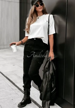 T-Shirt Z Nadrukiem Hope Bialy