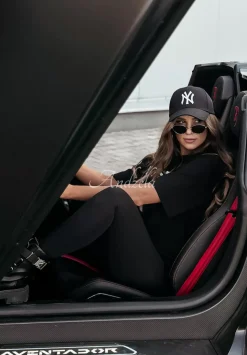 T-Shirt Z Nadrukiem Prosecco Mood Czarny